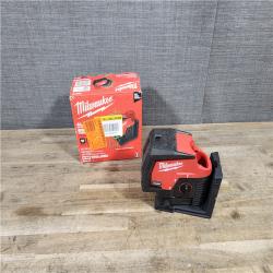 HOUSTON LOCATION - AS-IS M12 12-Volt Lithium-Ion Cordless Green 125 Ft. Cross Line and Plumb Points Laser Level (Tool-Only)