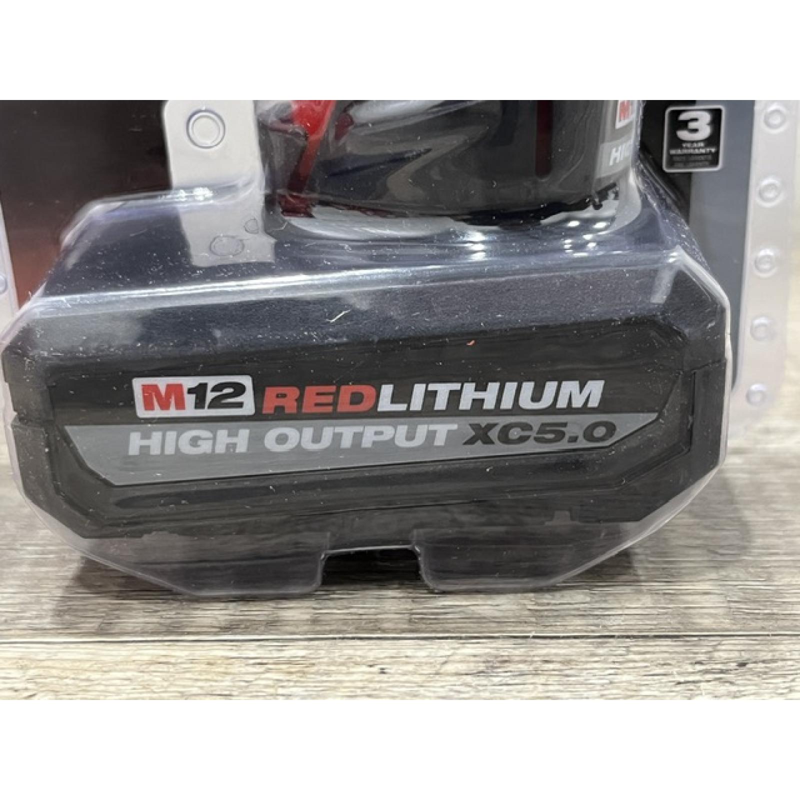 NEW - Milwaukee 12-Volt Lithium-Ion XC High Output 5.0 Ah Battery Pack