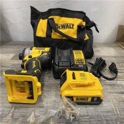 AS-IS DEWALT Atomic 20V Max Lithium-Ion Brushless Cordless Compact 1/4 in. Impact Driver Kit