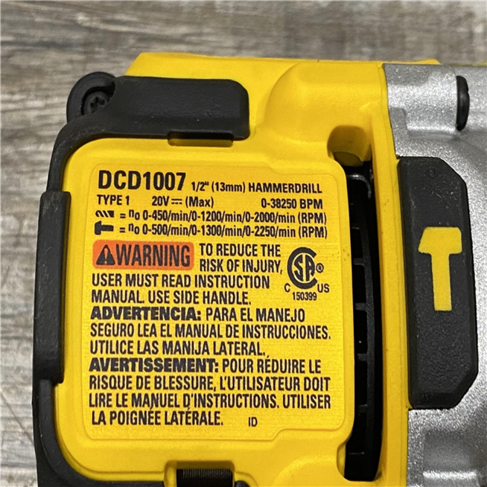 AS-IS DEWALT 20V MAX Brushless Cordless 1/2 3-Speed Hammer Drill (Tool-Only)