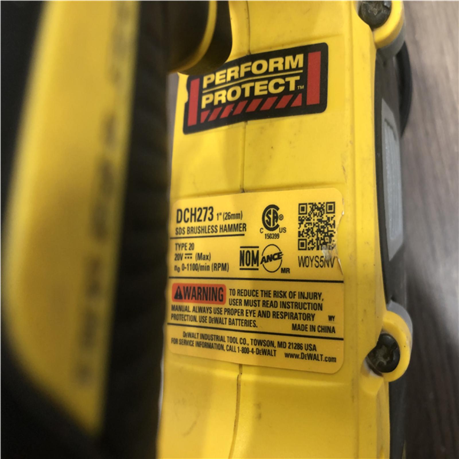 AS-IS DEWALT 20V MAX XR Cordless Brushless 1 in. SDS Plus L-Shape Rotary Hammer (Tool Only)