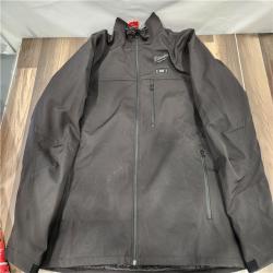 AS-IS - Milwaukee Men's 2X-Large M12 12-Volt Lithium-Ion Cordless Tough Shell Black Heated Jacket with (1) 3.0 Ah Battery and Charger