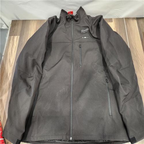 AS-IS - Milwaukee Men's 2X-Large M12 12-Volt Lithium-Ion Cordless Tough Shell Black Heated Jacket with (1) 3.0 Ah Battery and Charger