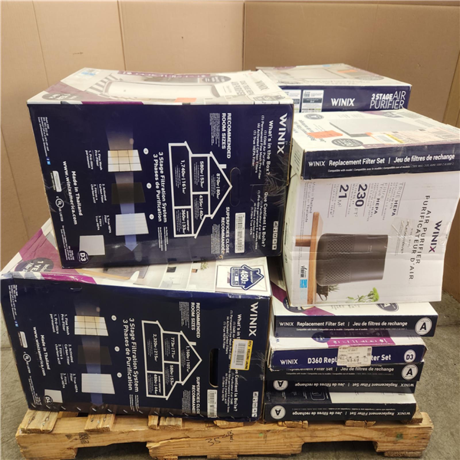 Phoenix NEW Mixed WINIX Air Purifier and Filters Pallet (9-Purifiers)