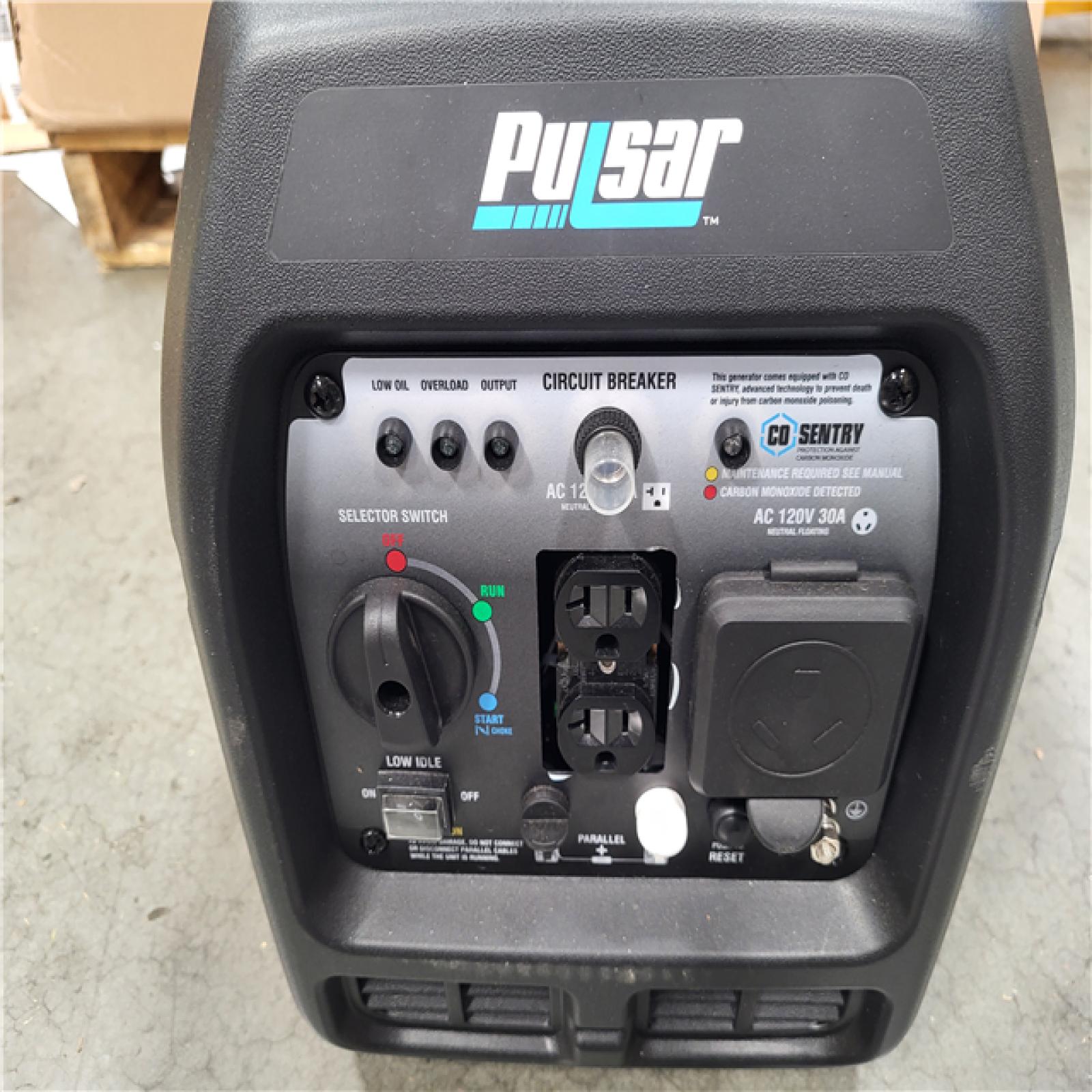 CALIFORNIA AS-IS LIKE NEW PULSAR 4000 WATT PORTABLE INVERTER GENERATOR