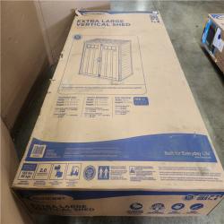 Phoenix NEW Suncast 5 ft. 10.5 in. W x 3 ft. 8.25 in. D x 6 ft. 5.5 in. H XL Plastic Resin Vertical Storage Shed in Peppercorn (Gray)