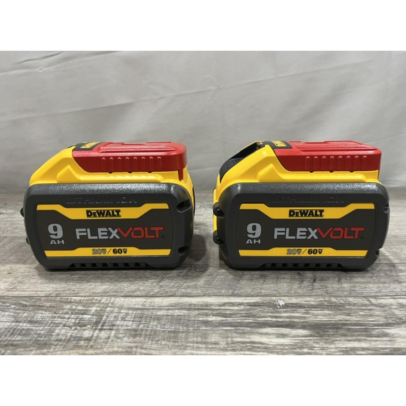 NEW - DEWALT FLEXVOLT 20V/60V MAX Lithium-Ion 9.0Ah Battery Pack (2 Pack)