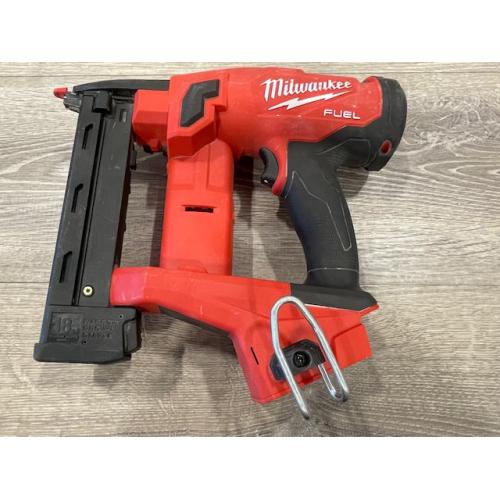 AS-IS Milwaukee FUEL 18-Volt Lithium-Ion Brushless Cordless 18-Gauge 1/4 in. Narrow Crown Stapler (Tool-Only)