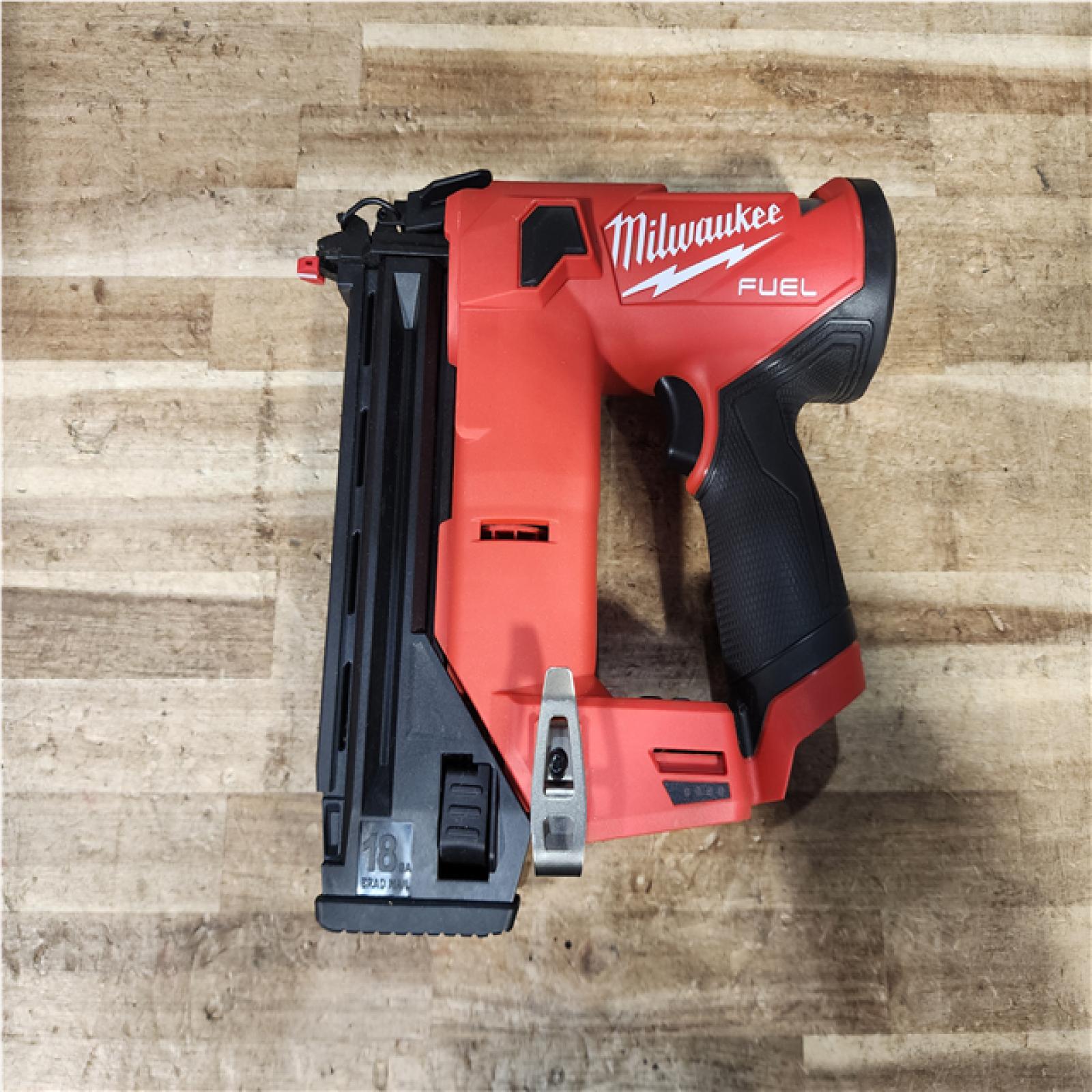 Houston Location AS-IS Milwaukee FUEL 12-Volt Lithium-Ion Brushless Cordless 18-Gauge 1-1/2 in. Compact Brad Nailer (Tool Only)