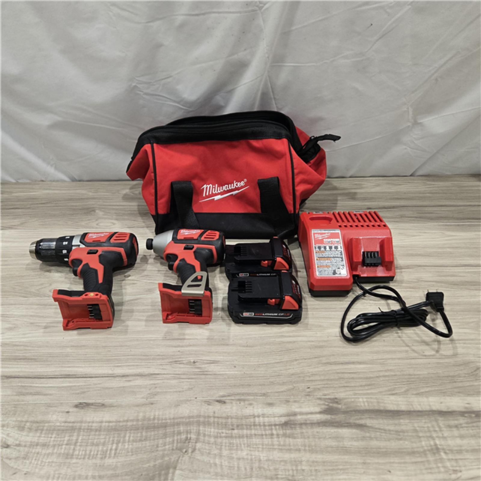 AS-IS Milwaukee M18 18V Cordless Drill/Driver High Performance Combo Kit