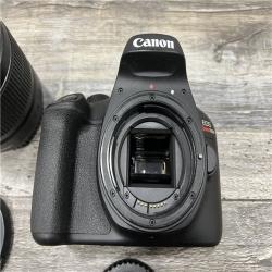 AS-IS Canon EOS Rebel T100 DSLR Camera w/ 18-55mm f/3.5-5.6 DC III Lens Kit