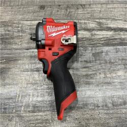 AS-IS Milwaukee FUEL 12V Lithium-Ion Brushless Cordless Stubby 1/2 in. Impact Wrench (Tool-Only)