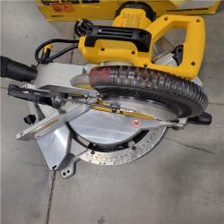 AS-IS  DEWALT 15 Amp Corded 10 in. Compound Single Bevel Miter Saw