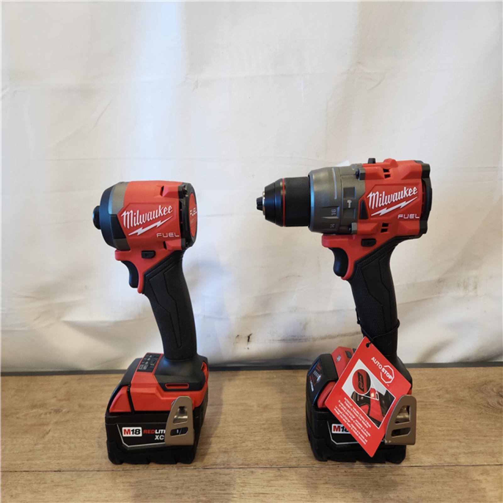 AS-IS- Milwaukee  FUEL 18V Lithium-Ion Brushless Cordless Hammer Drill and Impact Driver Combo Kit