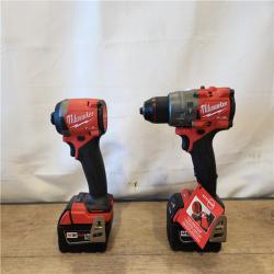 AS-IS- Milwaukee  FUEL 18V Lithium-Ion Brushless Cordless Hammer Drill and Impact Driver Combo Kit
