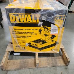 CALIFORNIA AS-IS DEWALT 10 (254mm) HEAVY DUTY WET TILE SAW