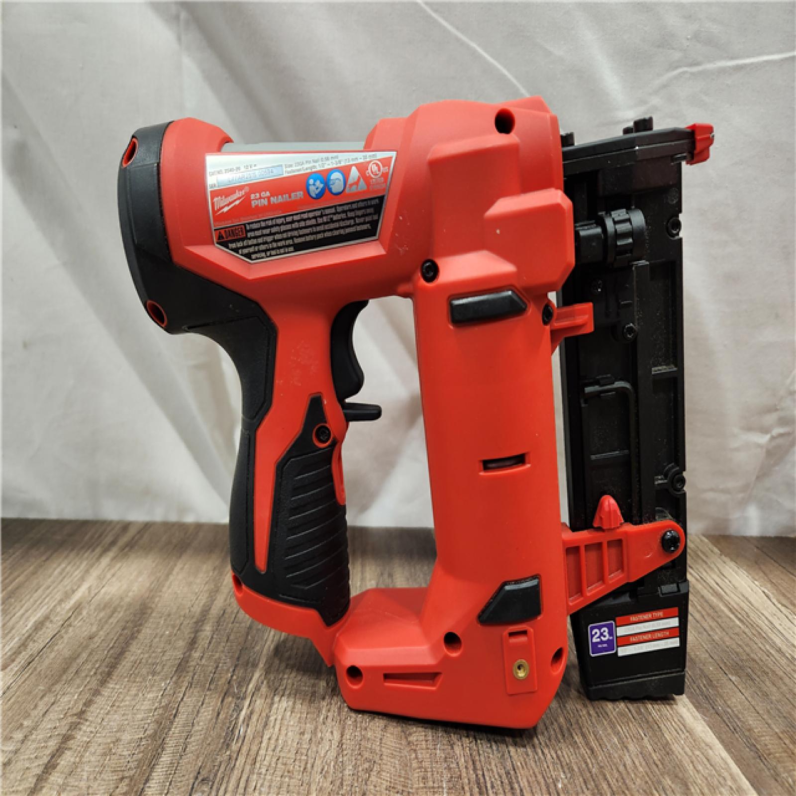 AS-IS- Milwaukee 12V 23 Gauge Cordless Pin Nailer (Tool Only)