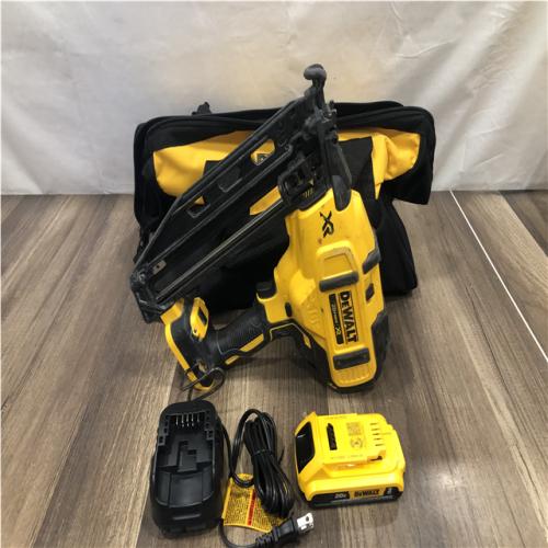 AS- IS DEWALT 20V MAX XR 16-Gauge Electric Cordless Angled Finishing Nailer Kit