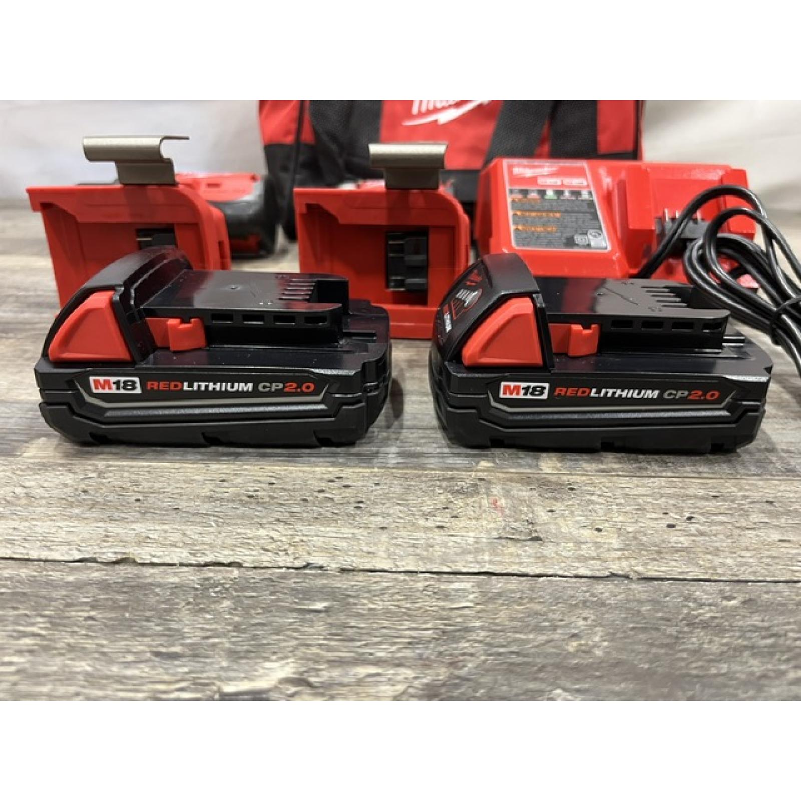 AS-IS Milwaukee 18V Lithium-Ion Brushless Cordless Compact Drill/Impact Combo Kit