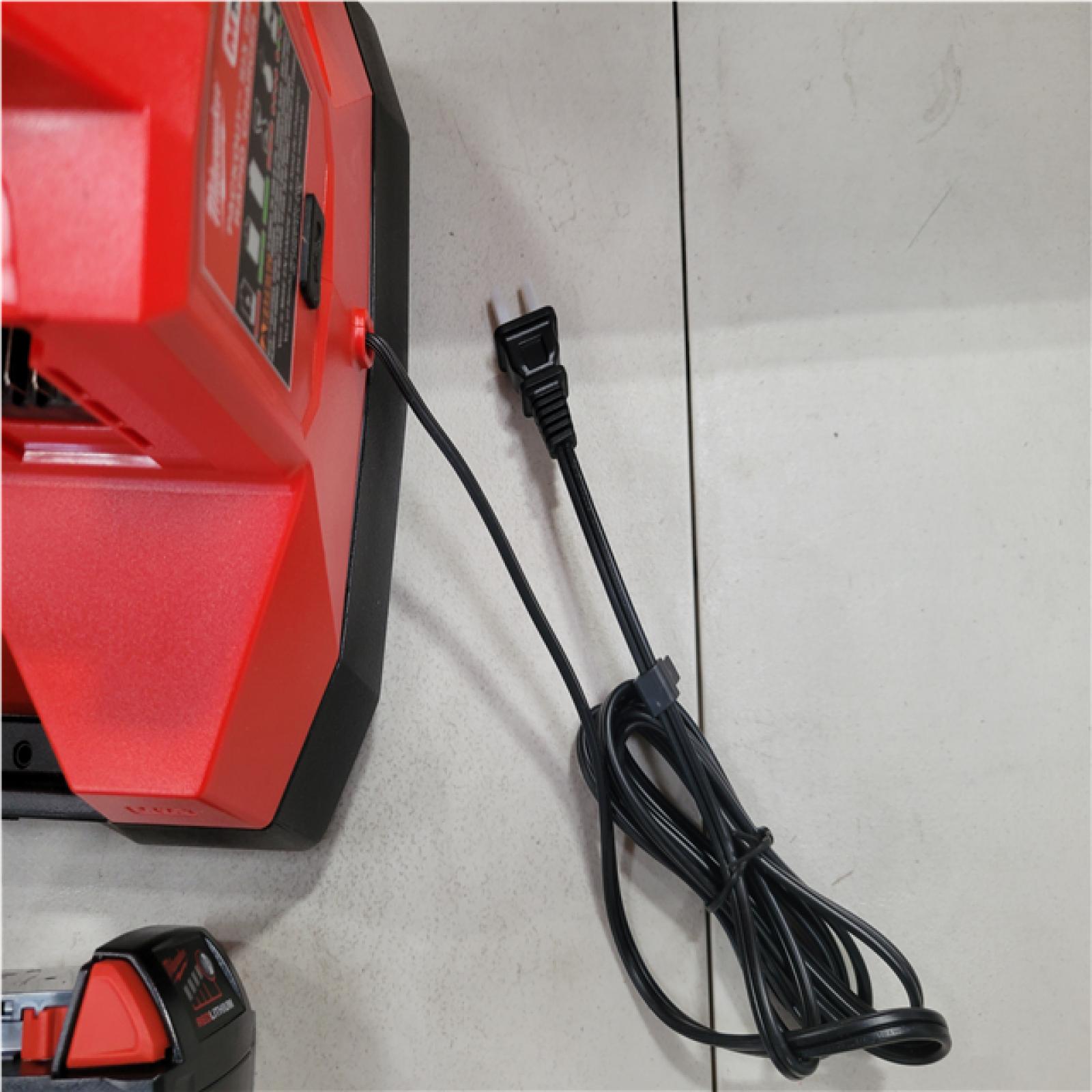 CALIFORNIA AS-IS MILWAUKEE 6-BAY RAPID CHARGER & 4PK BATTERY KIT