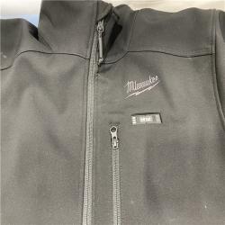AS-IS Milwaukee Men's X-Large 12V Lithium-Ion Cordless TOUGHSHELL Black Heated Jacket (Jacket Only)