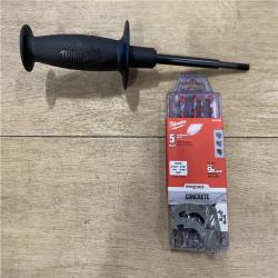 AS-IS Milwaukee M18 FUEL 18V Lithium-Ion Brushless Cordless Hammer Drill (Tool-Only) W/SHOCKWAVE Carbide Hammer Drill Bit Set (5-Piece)