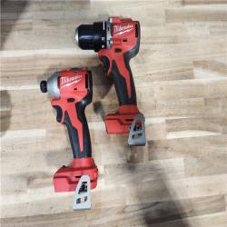 HOUSTON LOCATION - AS-IS Milwaukee  18-Volt Lithium-Ion Brushless Cordless Compact Hammer Drill/Impact Combo Kit
