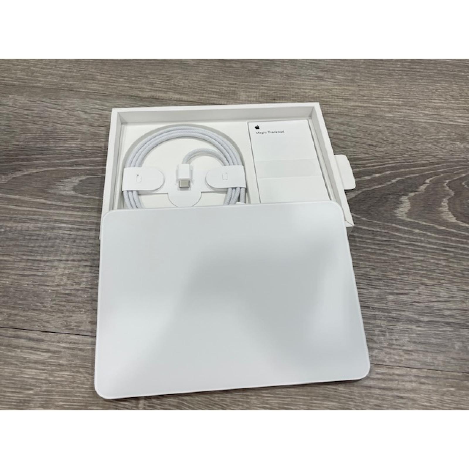 AS-IS Apple Wireless USB-C Magic Trackpad with Multi-Touch Surface  White
