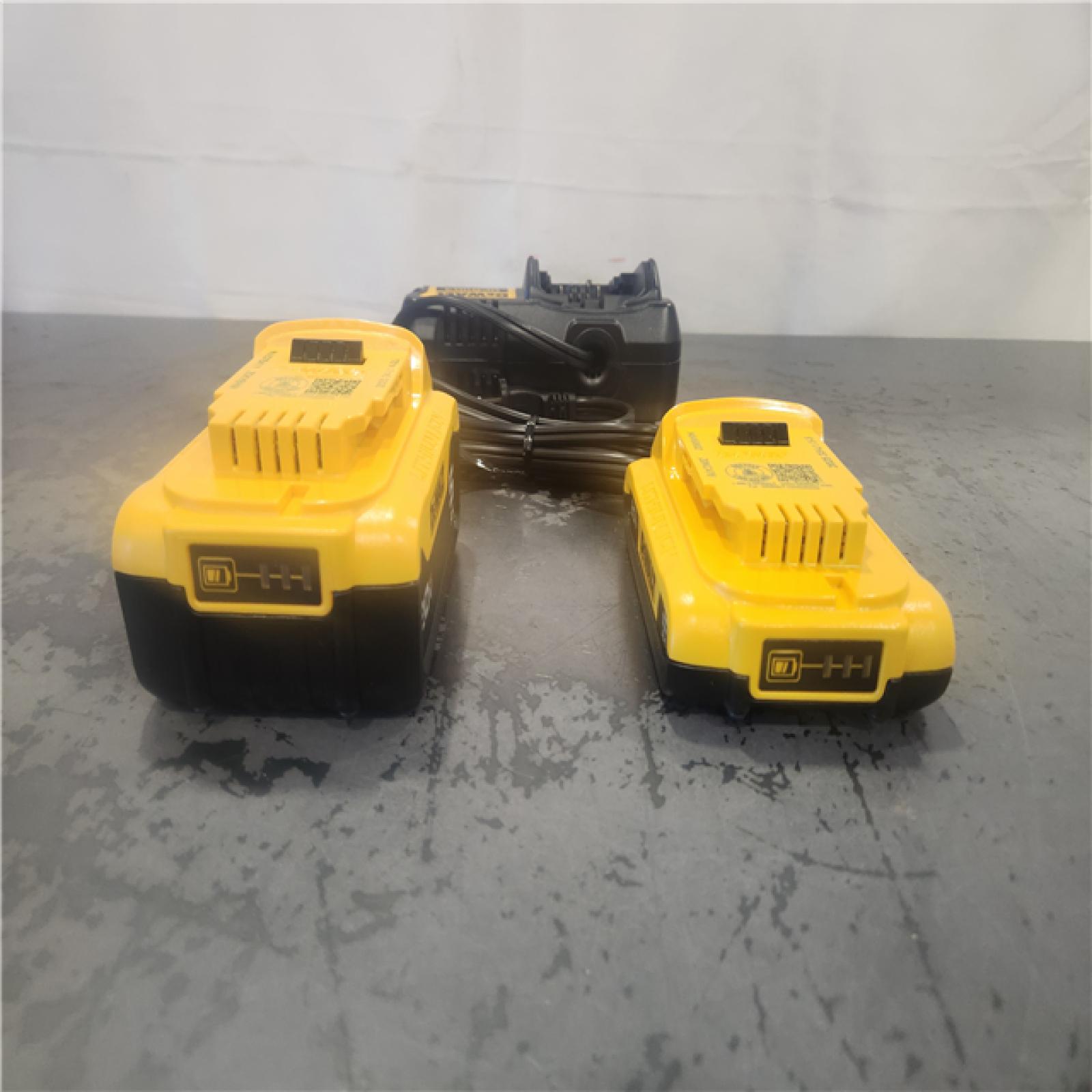 AS-IS- DEWALT 20V MAX Lithium-Ion Battery Kit with 5.0Ah and 2.0Ah Battery and Charger