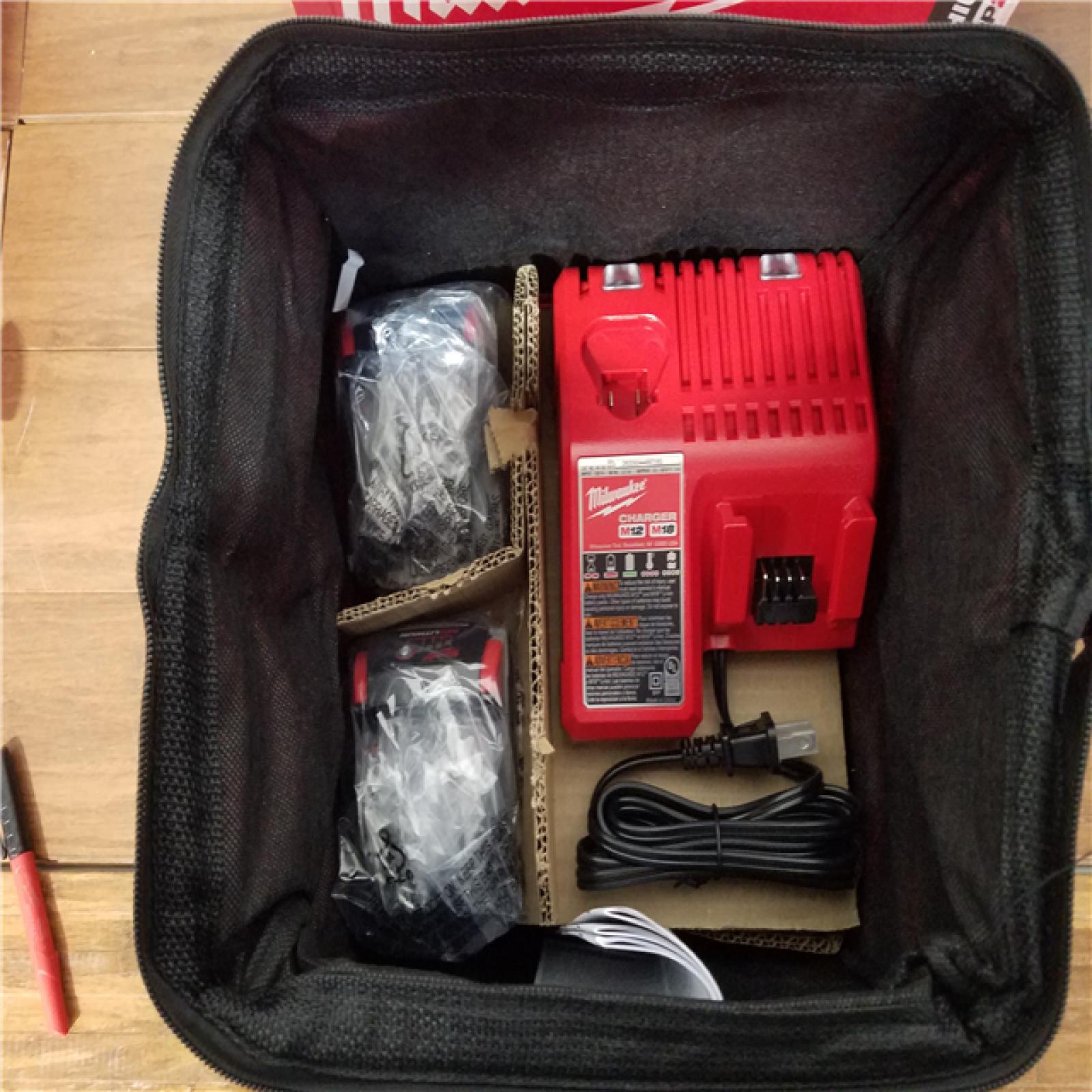 California NEW Milwaukee M18 Compact Brushless 2-Tool Combo Kit  Includes (2) Batteries  Charger & Bag
