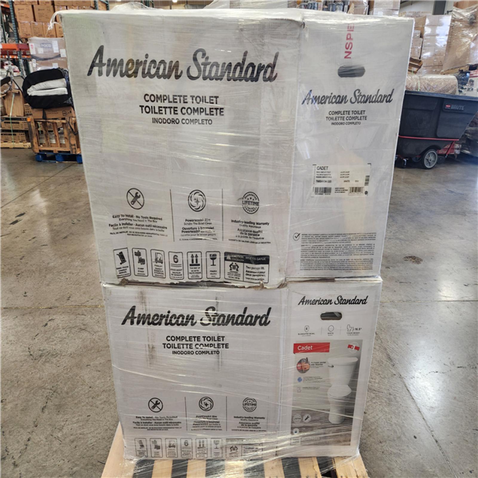 Phoenix AS-IS Mixed American Standard Toilet Pallet (6 Toilets)