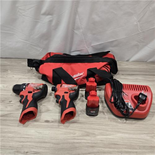 AS-IS Milwaukee M12 Cordless Brushless 2 Tool Combo Kit