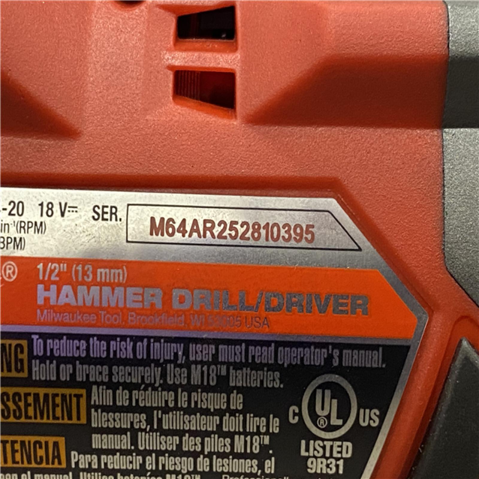 AS-IS Milwaukee FUEL 18V Lithium-Ion Brushless Cordless Hammer Drill and Impact Driver Combo Kit