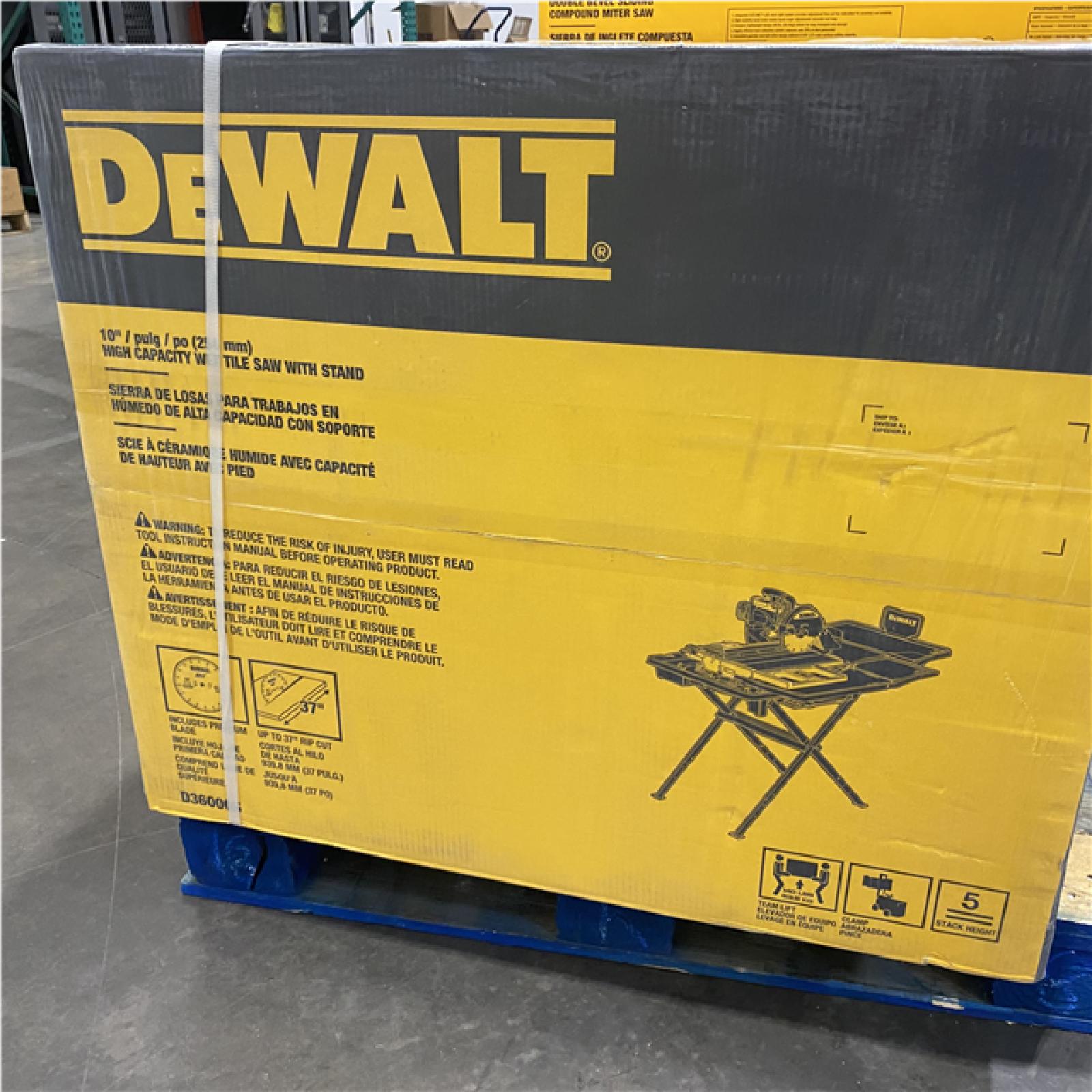 NEW-  DeWALT D36000S 10 Professional Heavy Duty Wet Tile Saw Attachment W/ Stand