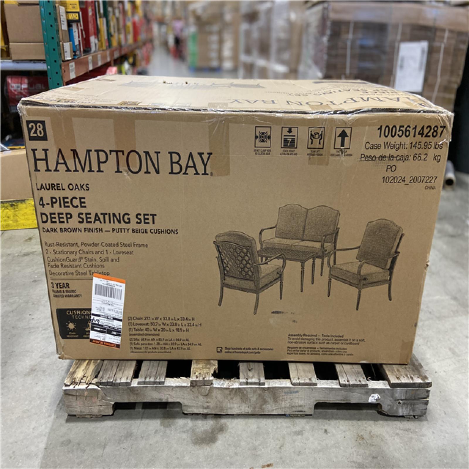 DALLAS LOCATION - LAUREL OAKS 4- PIECE DEEP SEATING SET