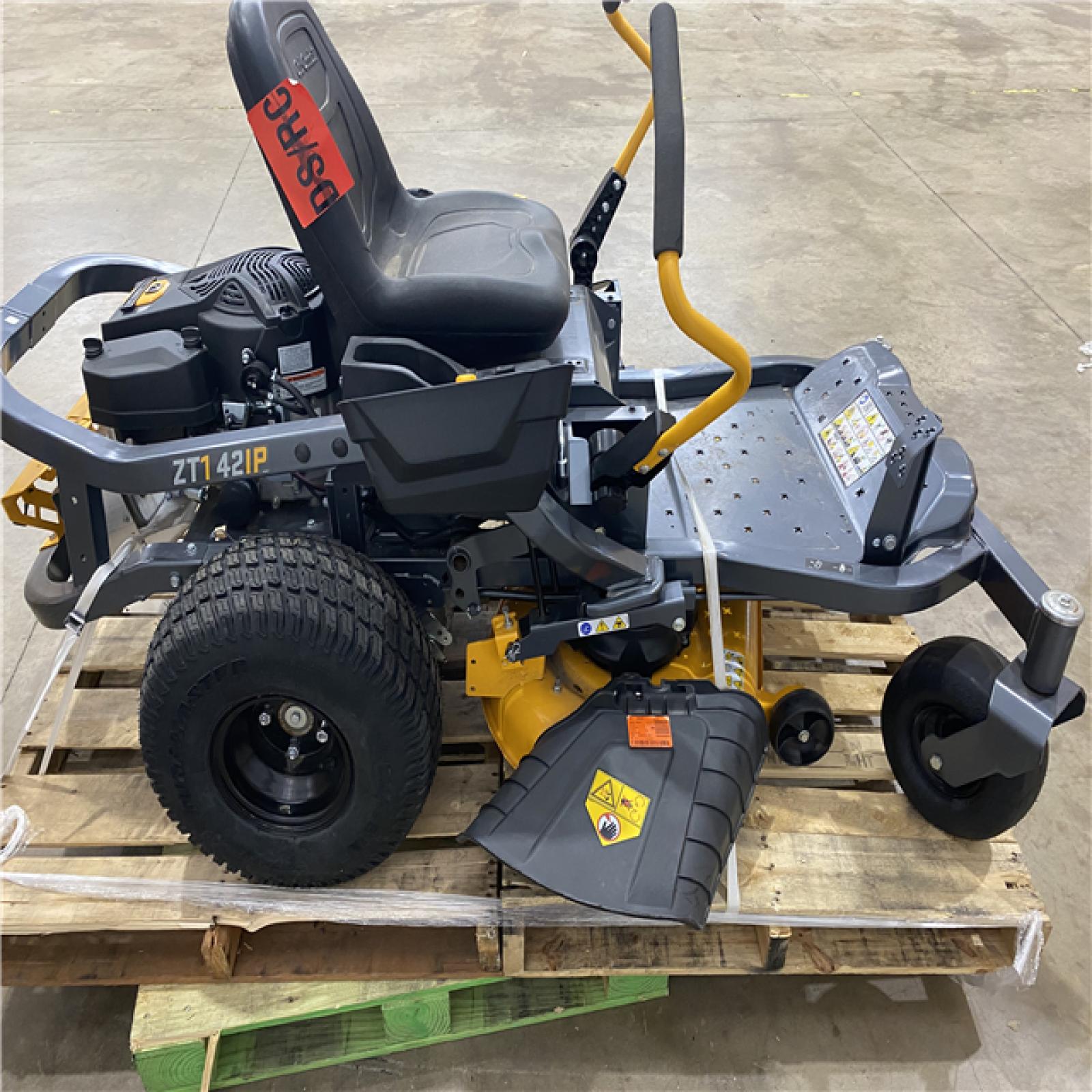 Houston Location - AS-IS Outdoor Power Equipment CUB CADET ZT1 42IP SIT DOWN MOWER