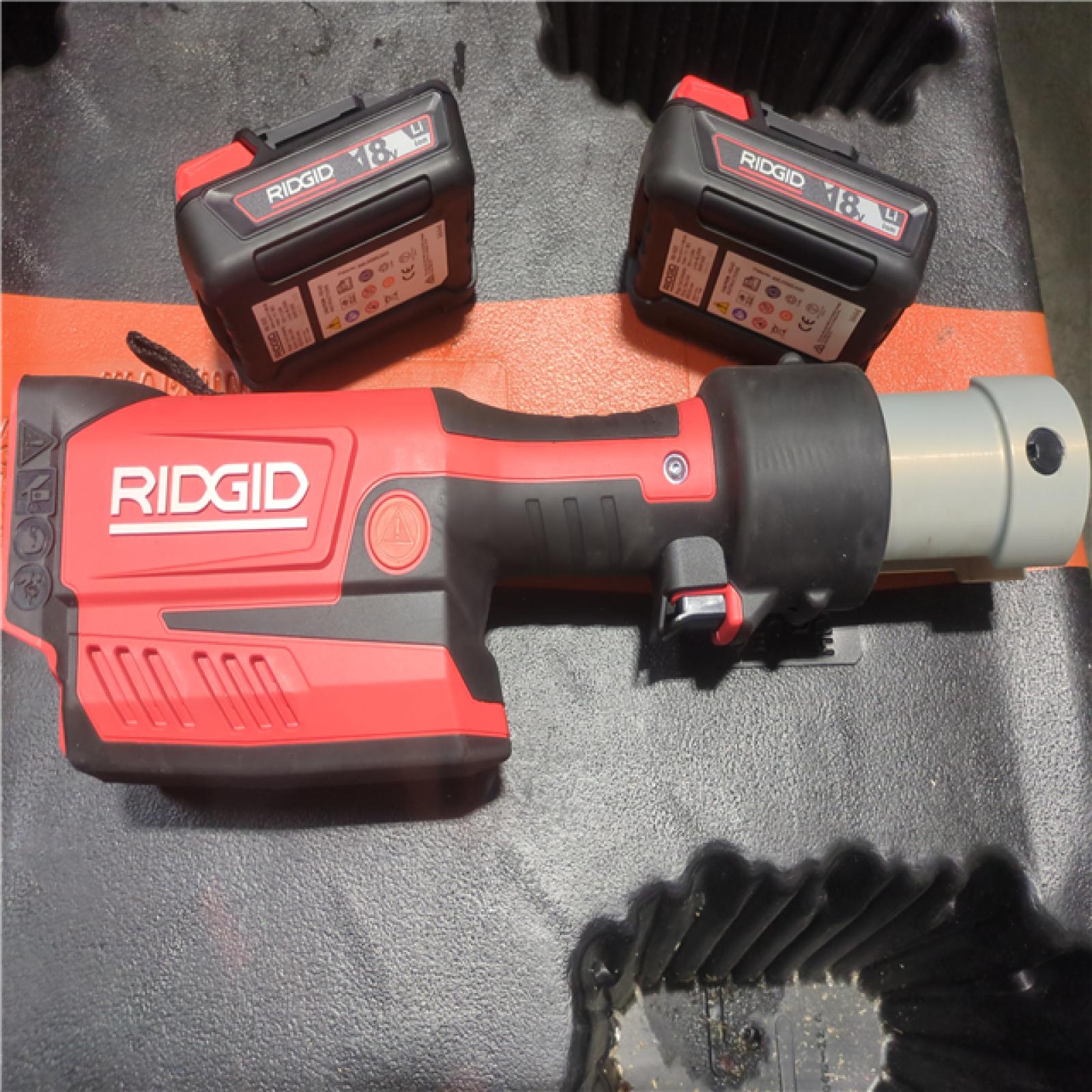California AS-IS Ridgid RP351 Standard Press Tool Kit  Includes (2) Batteries  Charger & Hard Box