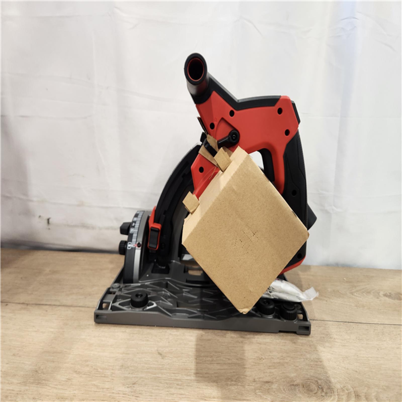 AS-IS- Milwaukee FUEL 18V Lithium-Ion Cordless Brushless 6-1/2 in. Plunge Cut Track Saw (Tool-Only)