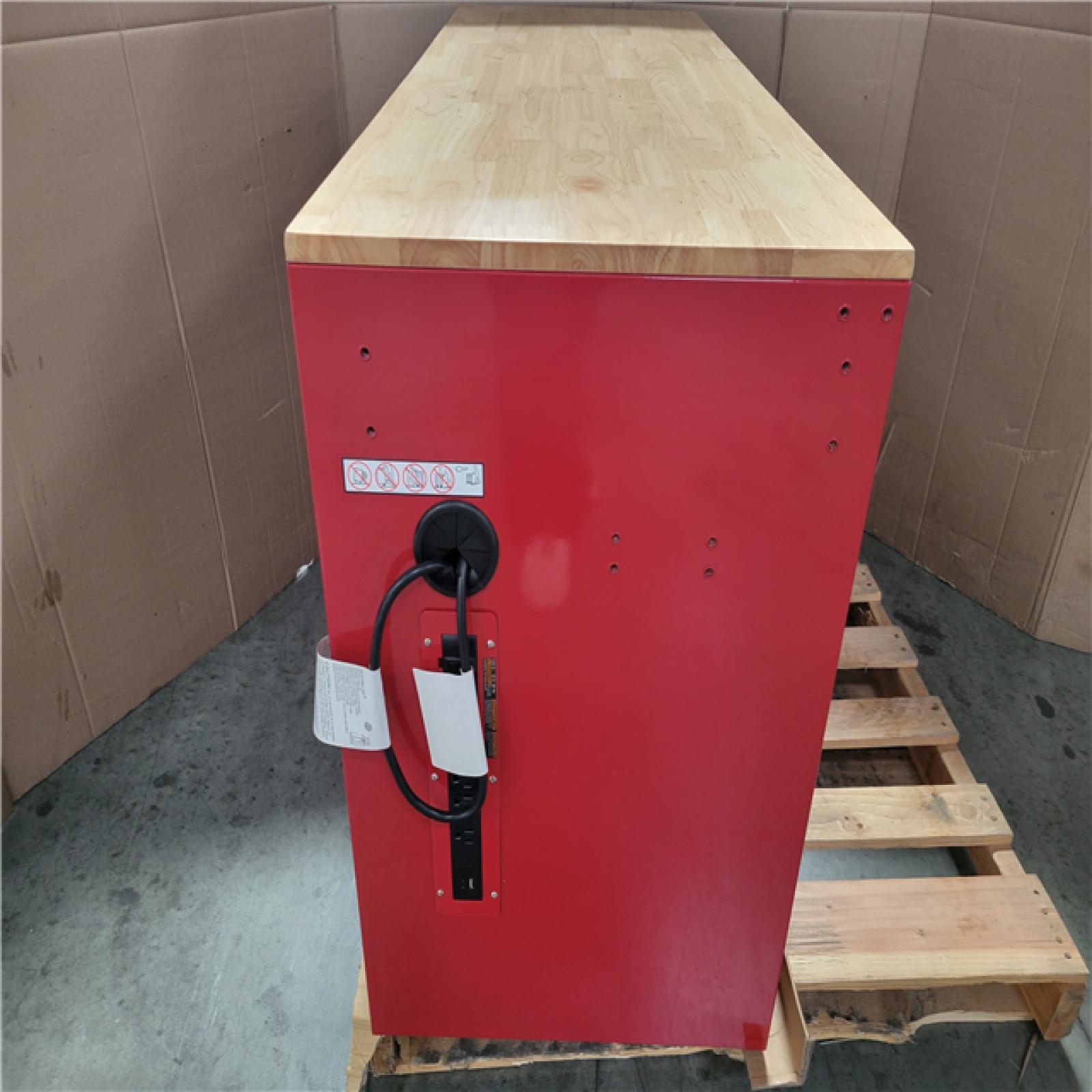 California AS-IS HUSKY 10 Drawer Mobile Workbench with Pegboard; Appears in Excellent Condition