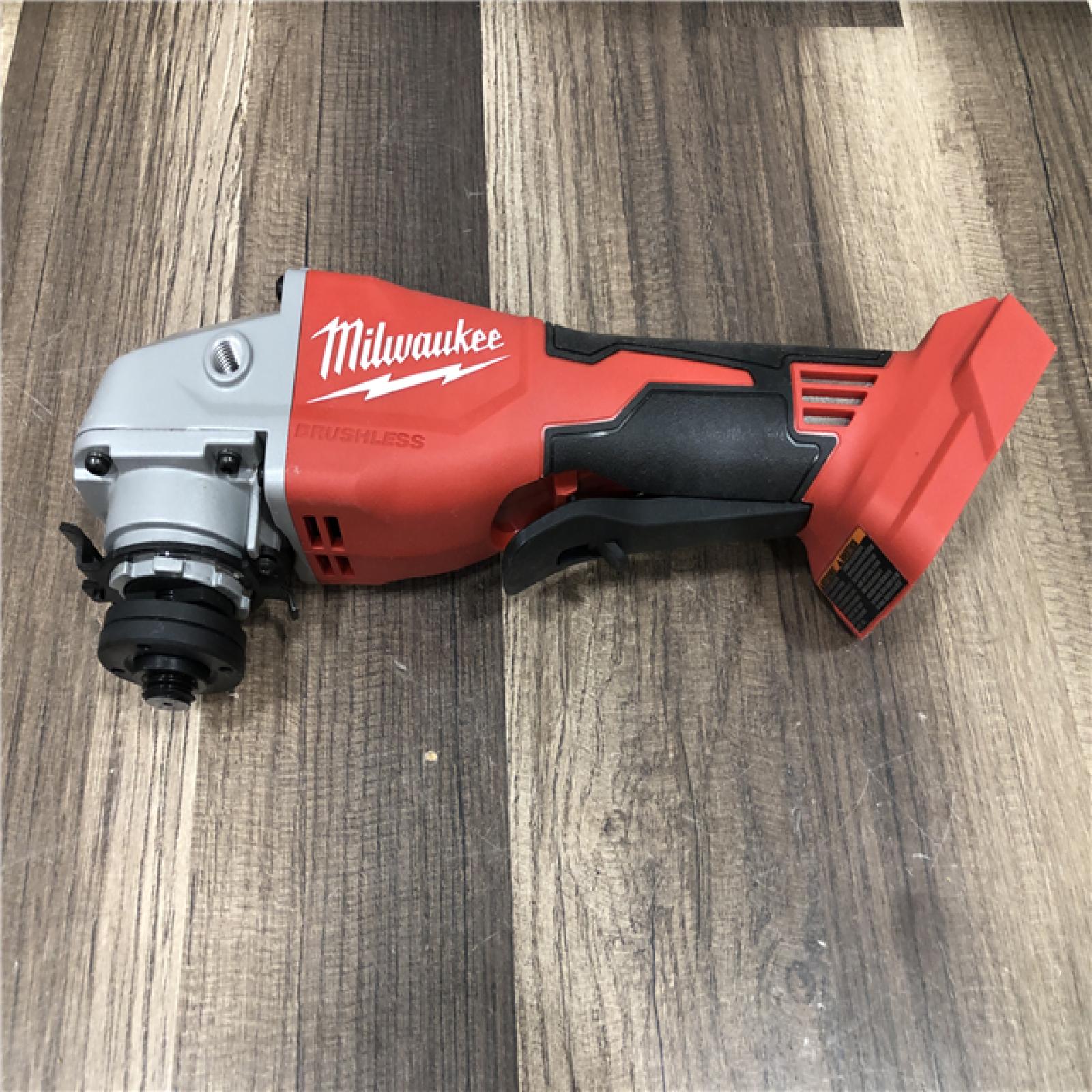 AS-IS Milwaukee 18V Lithium-Ion Brushless Cordless 4-1/2 in./5 in. Grinder w/Paddle Switch (Tool-Only)
