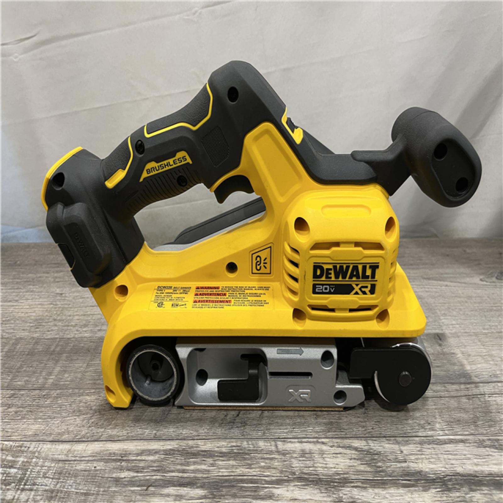 AS-IS DEWALT 20V MAX* XR Brushless Cordless Belt Sander (Tool-Only)