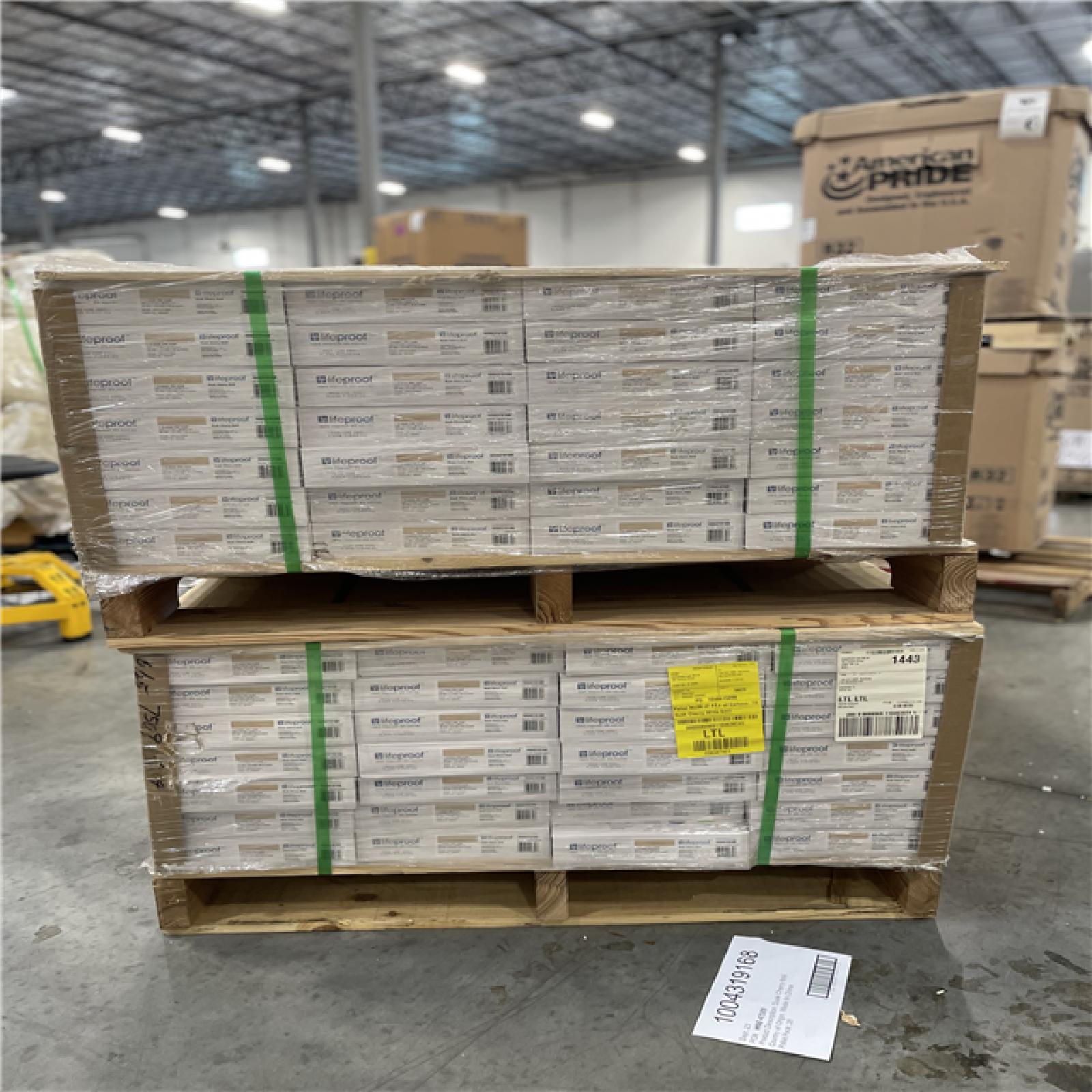 DALLAS LOCATION- AS-IS LIFEPROOF Dusk Cherry 6 MIL x 8.7 in. W x 48 in. L WATERPROOF FLOORING (56 CASES)