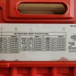Phoenix NEW Milwaukee SHOCKWAVE 1/2 in. Drive SAE 6 Point Impact Socket Set (19-Piece)