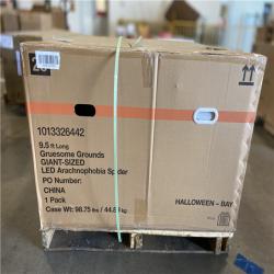 DALLAS LOCATION - Home Accents Holiday 9.5 ft. Long Gruesome Grounds Giant-Sized LED Arachnophobia Spider