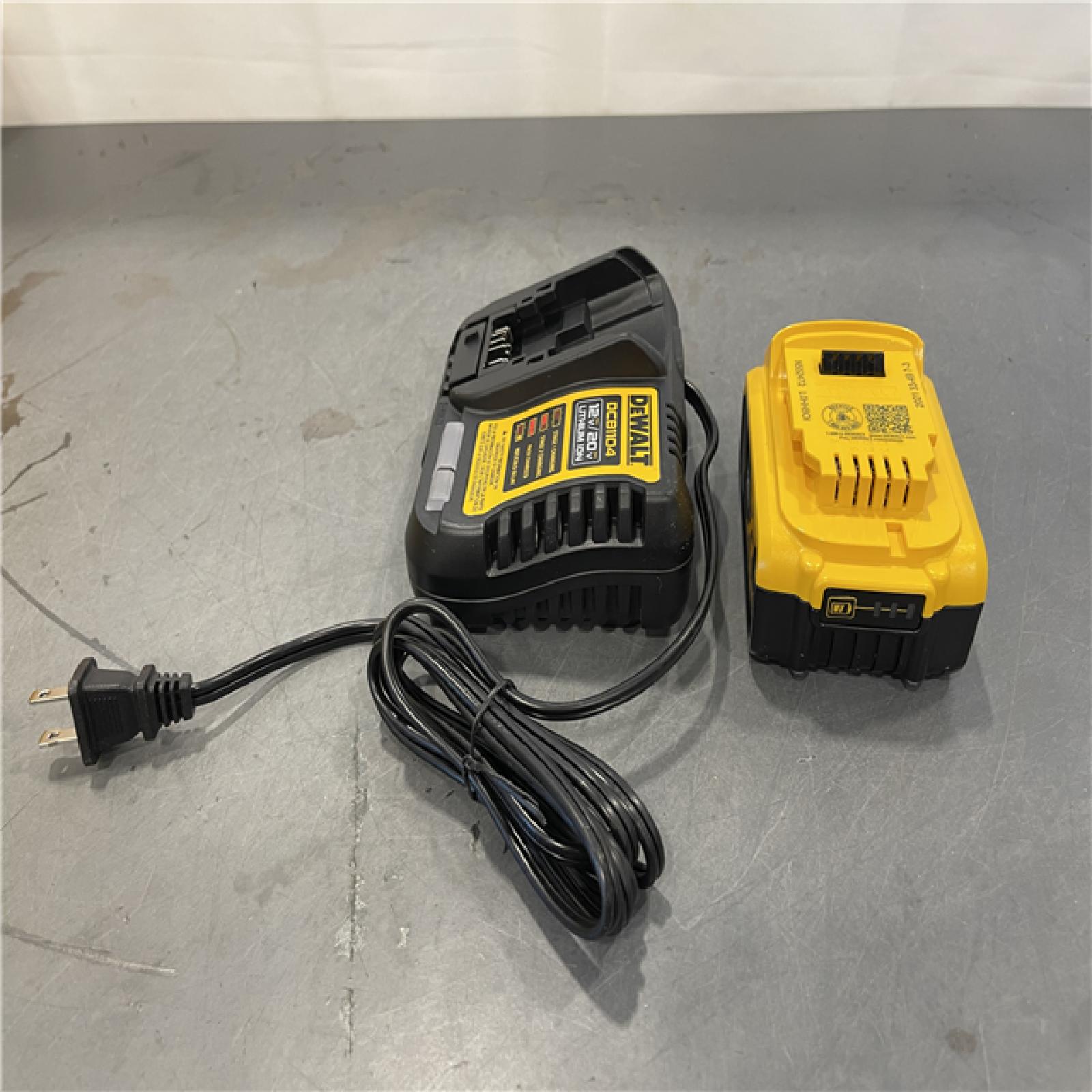 AS-IS - DEWALT 20-Volt Maximum XR 5.0 Ah Battery Pack and Charger