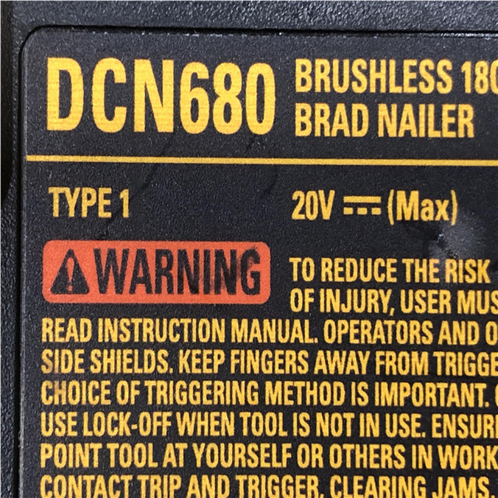 AS-IS DEWALT 20V MAX XR Lithium-Ion Electric Cordless 18-Gauge Brad Nailer (Tool Only)