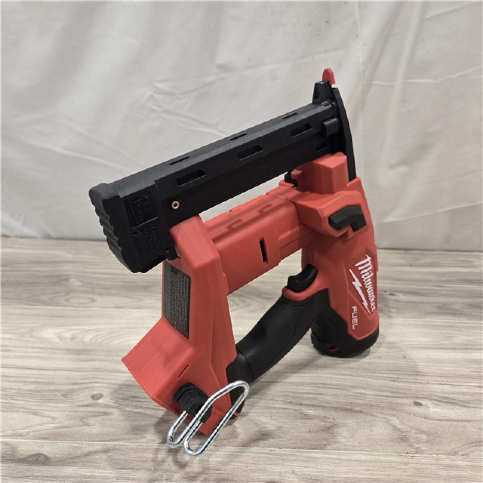 AS-IS MILWAUKEE FUEL 18V Cordless 18-Gauge 1/4 in. Narrow Crown Stapler (Tool-Only)