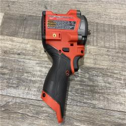 AS-IS Milwaukee FUEL 12V Li-Ion Brushless Cordless Stubby 3/8 in. Impact Wrench Kit