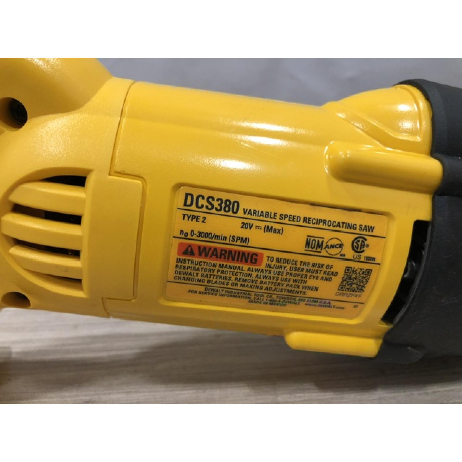 AS-IS DEWALT 20V MAX Cordless Reciprocating Saw (Tool Only)