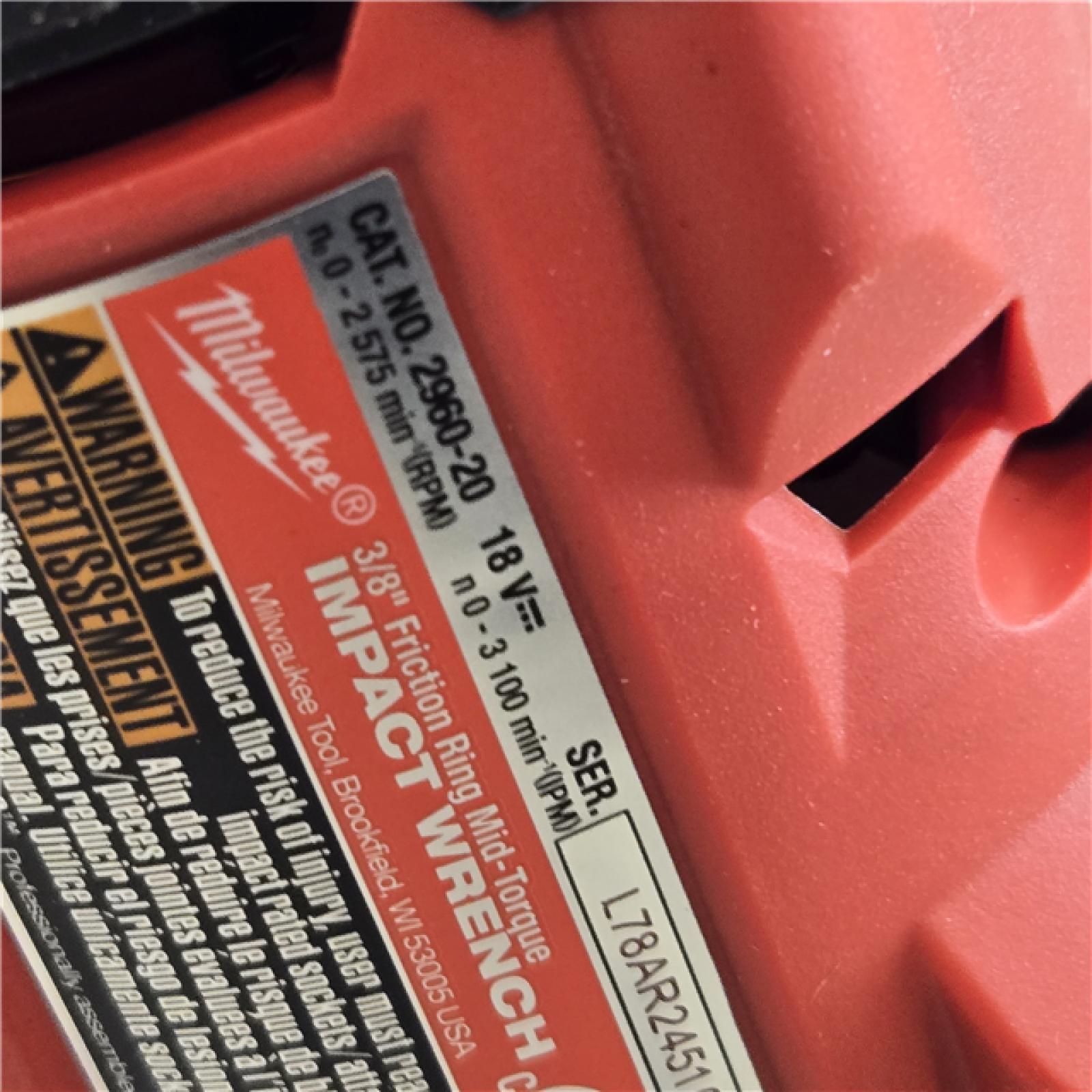 AS-IS Milwaukee M18 18V Fuel Cordless Mid-Torque Compact Impact Wrench 2960-20